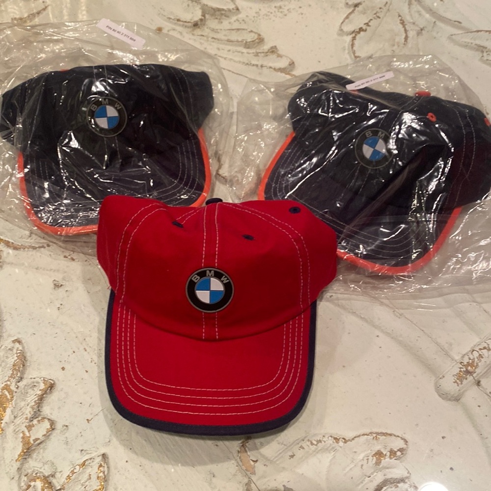 BMW Youth “Future Driver” hats NWT